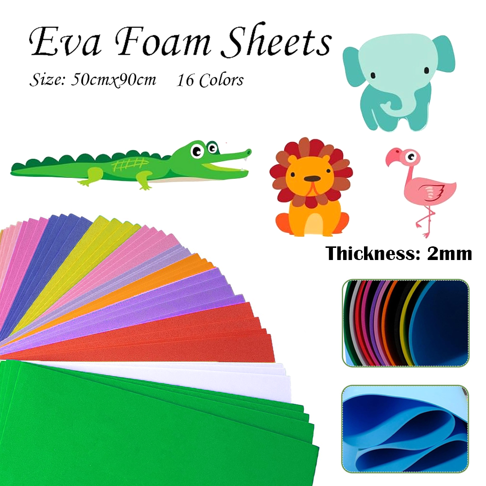 Eva Foam Sheet - 16 Colors Colorful EVA Foam Sheets