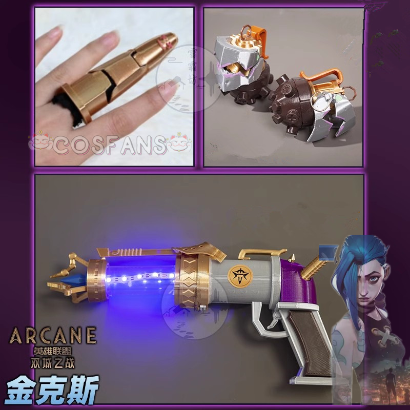 Arcane Jinx Cosplay Pistol Pro - Cosplay Prop Pistol ulasan dan harga