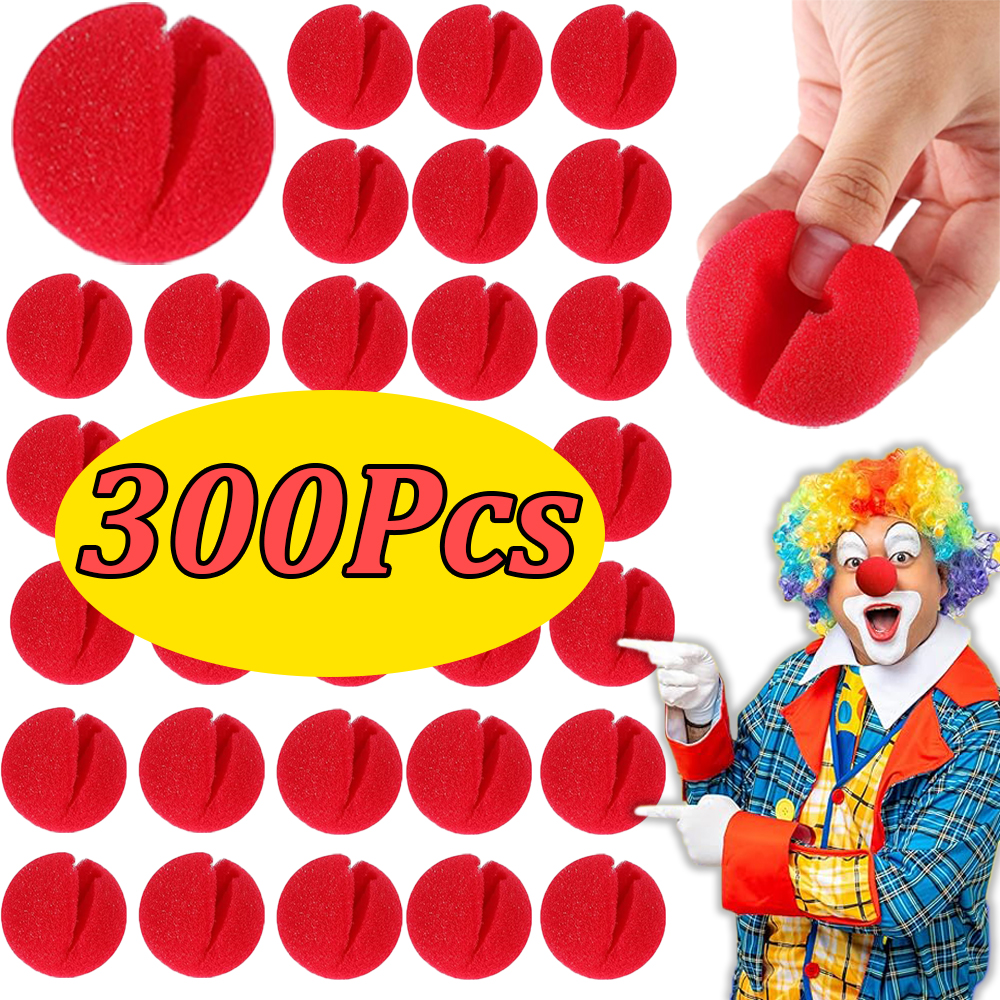 300Pcs -1 Red Funny Clown Nose - Cosplay Prop Foam ulasan dan harga