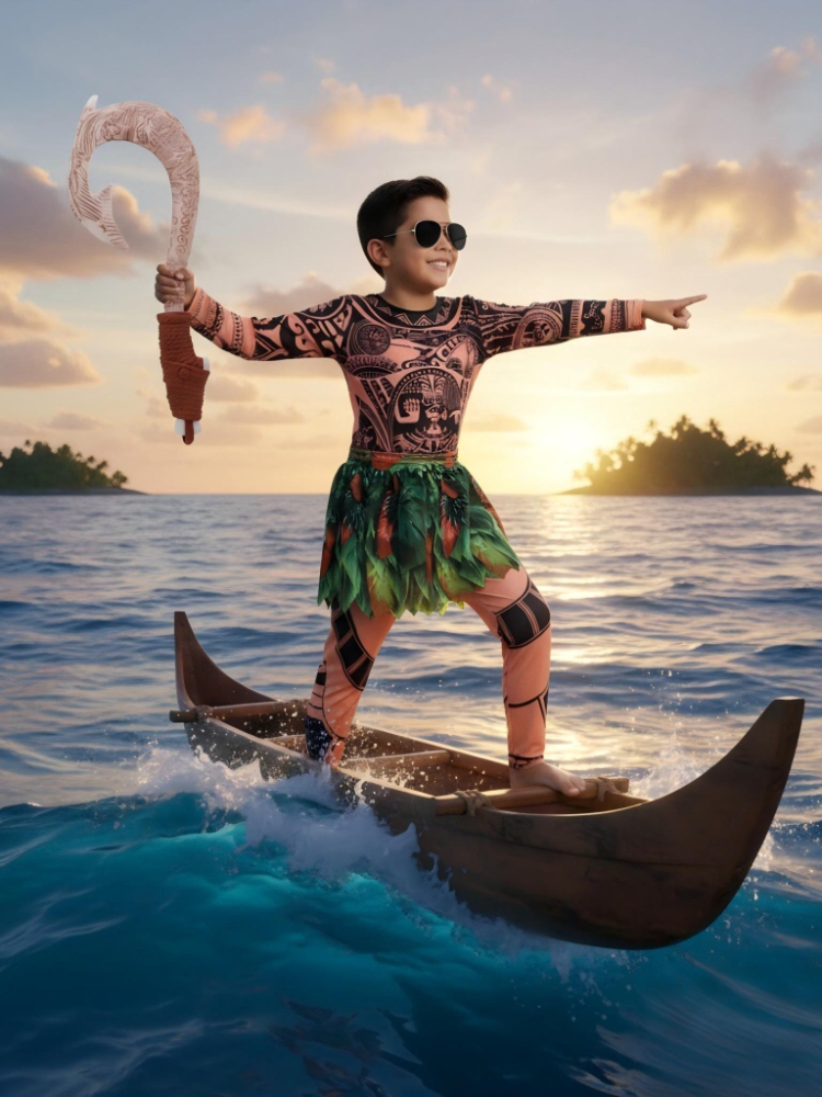 Summer Moana Maui Kids Boys Co - Cosplay Prop Patterns ulasan dan harga