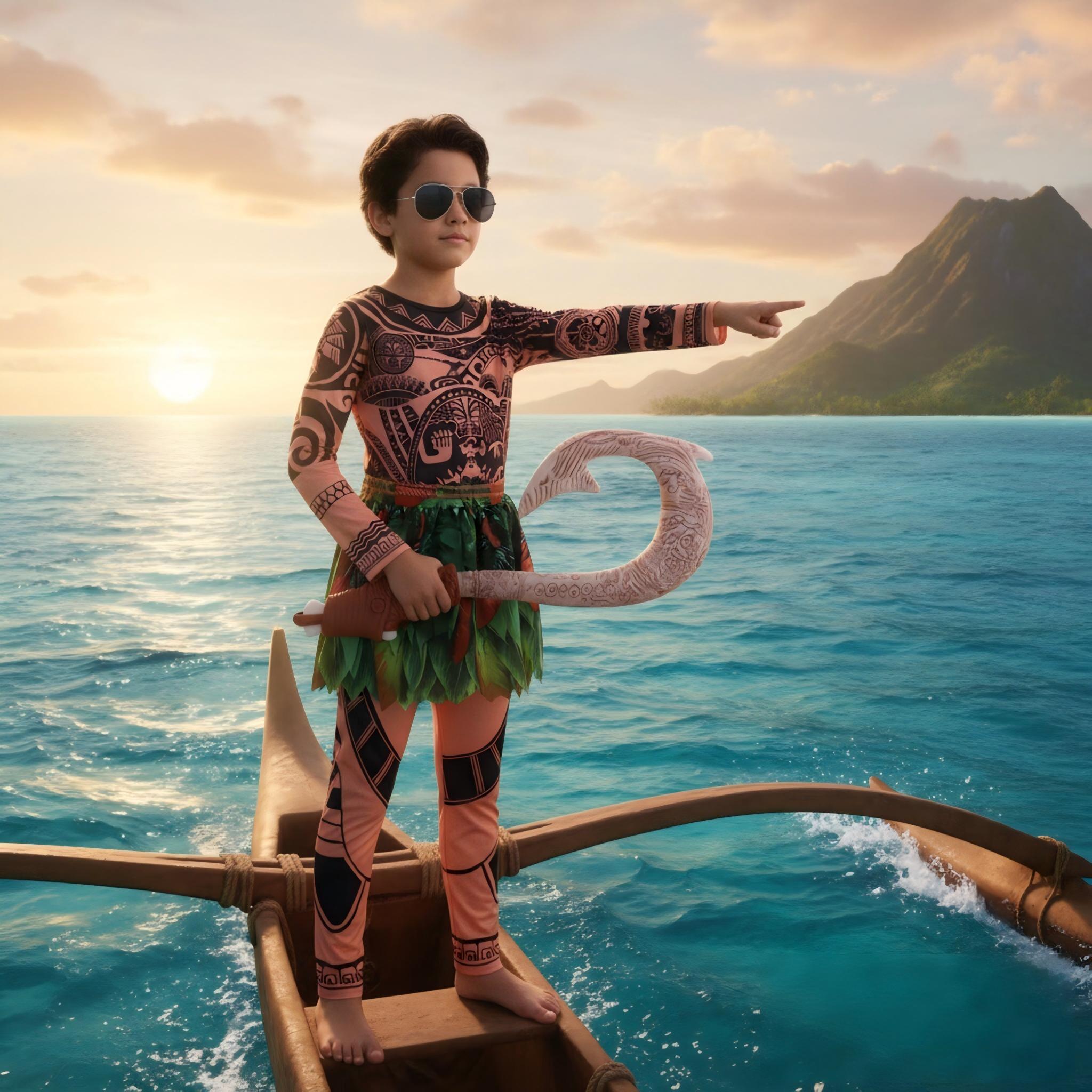 Summer Moana Maui Kids Boys Co - Cosplay Prop Patterns ulasan dan harga