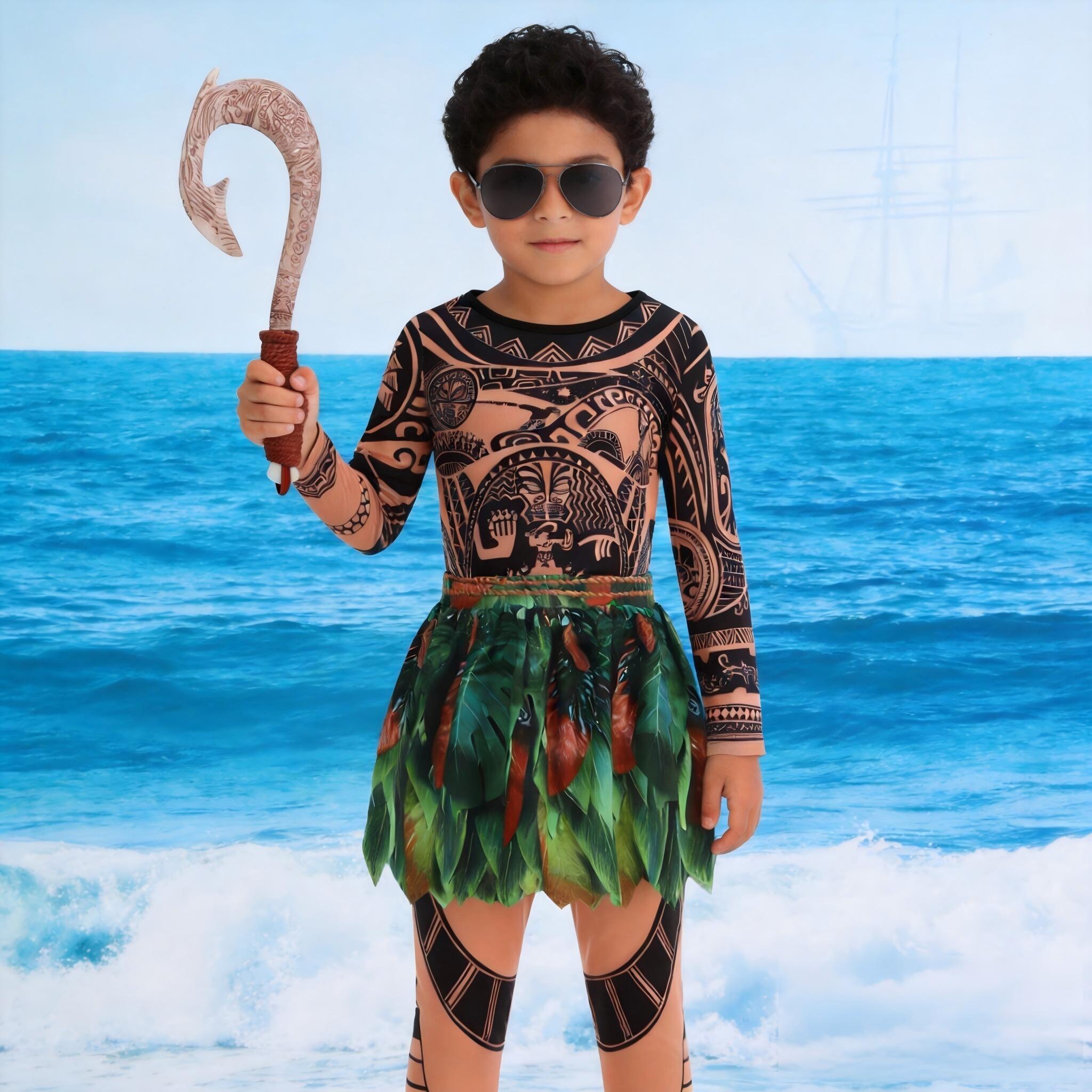 Summer Moana Maui Kids Boys Co - Cosplay Prop Patterns ulasan dan harga