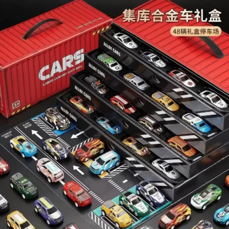 48pcs toy car model power pull - Cosplay Prop Filler ulasan dan harga