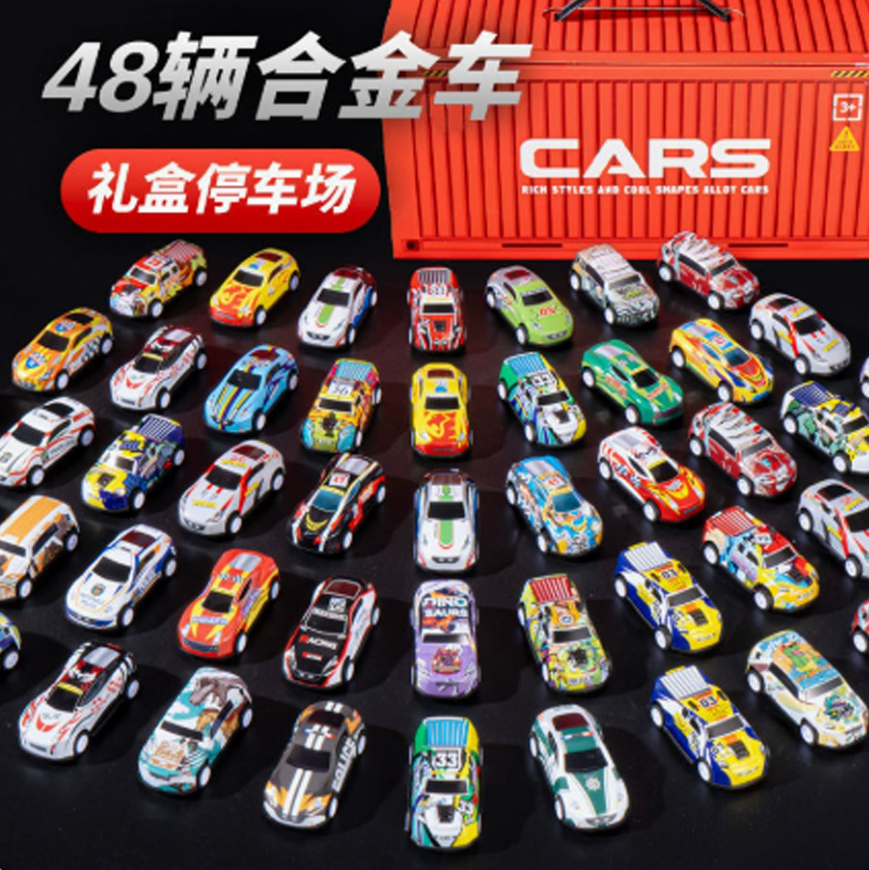 48pcs toy car model power pull - Cosplay Prop Filler ulasan dan harga