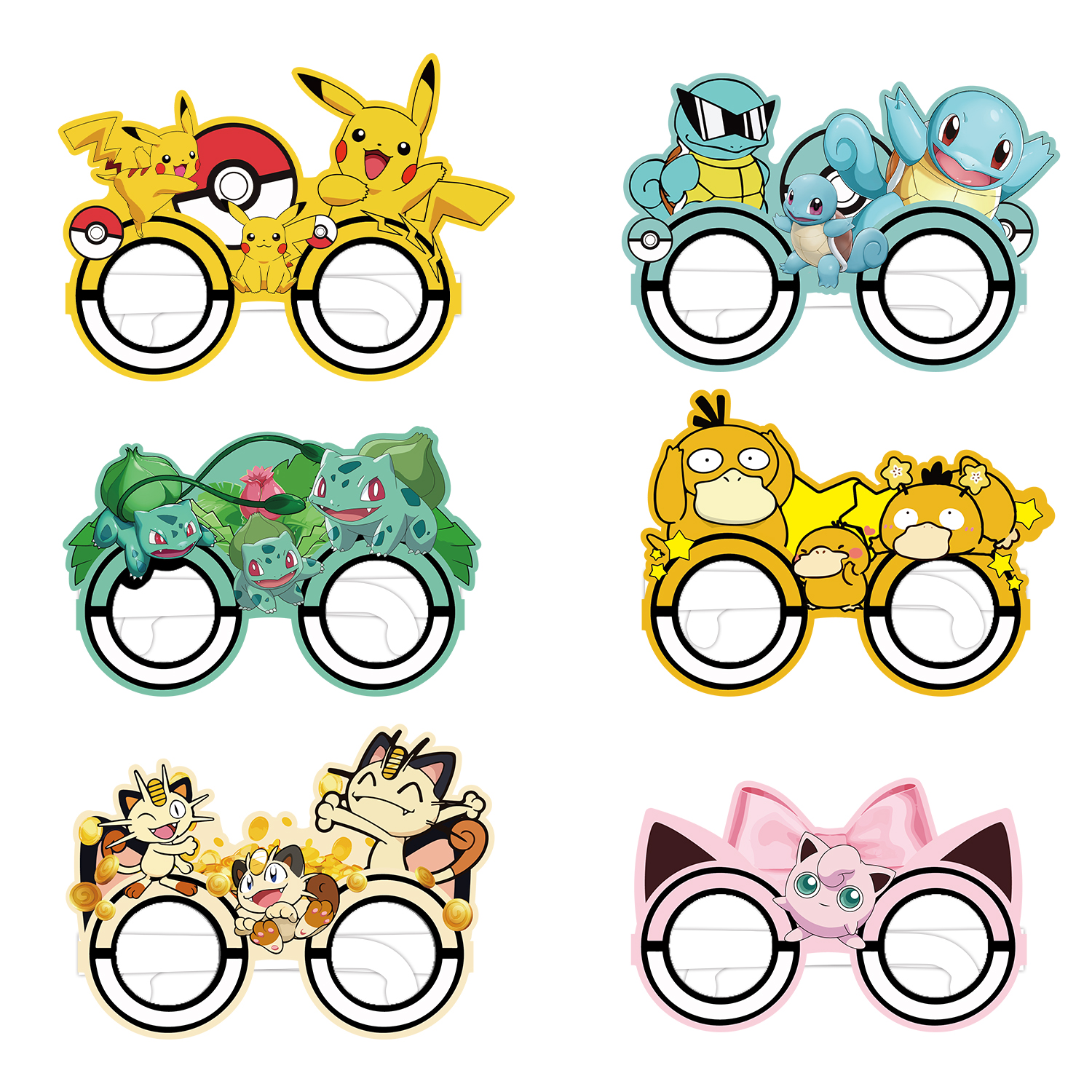 Pokemon Paper Glasses Pikachu  - Cosplay Prop Filler ulasan dan harga