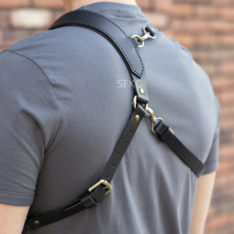 Punk Leather Shoulder Bag For  - Cosplay Prop Pistol ulasan dan harga