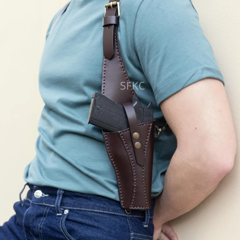 Punk Leather Shoulder Bag For  - Cosplay Prop Pistol ulasan dan harga