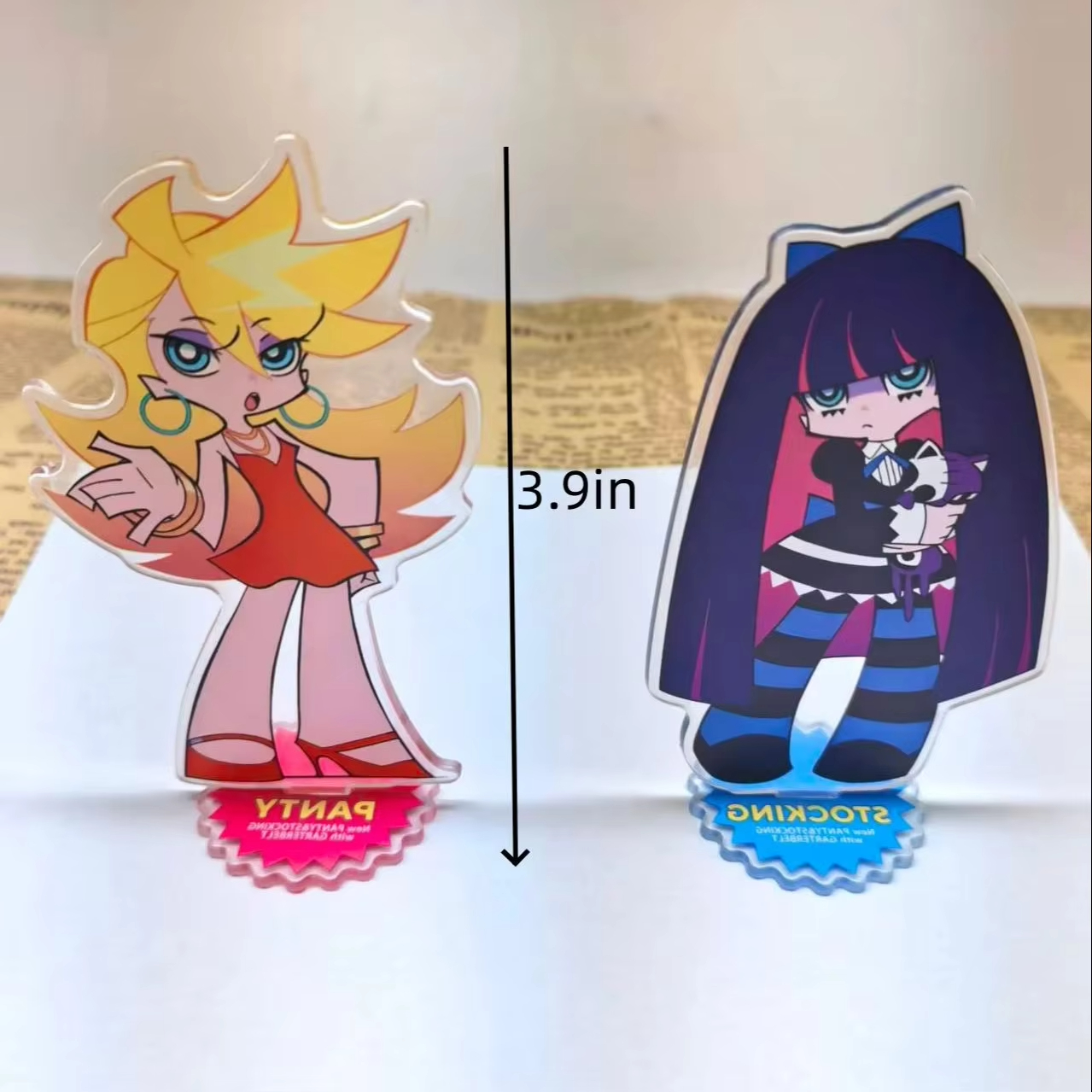 Anime Panty & Stocking with Ga - Acrylic Cosplay Prop ulasan dan harga