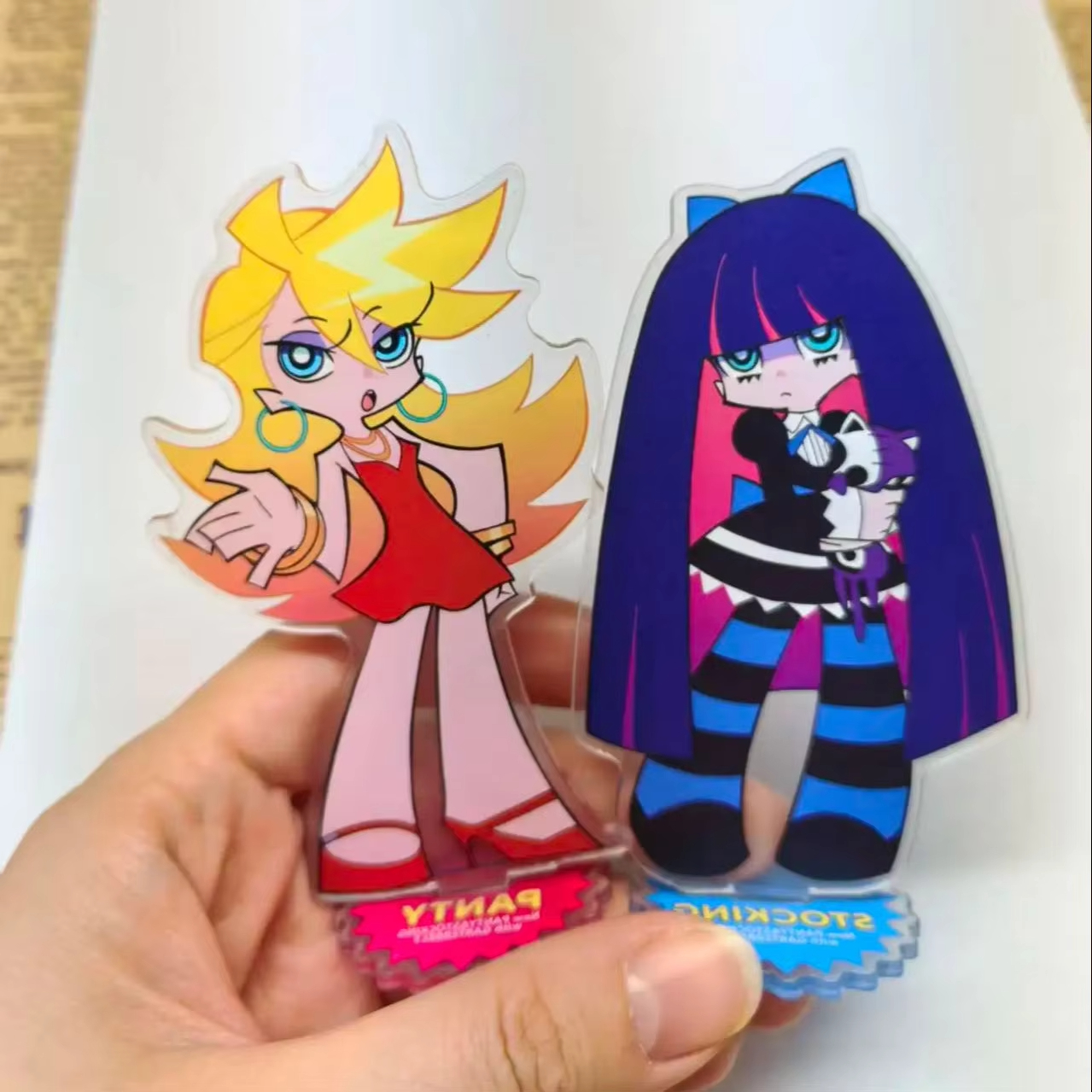 Anime Panty & Stocking with Ga - Acrylic Cosplay Prop ulasan dan harga