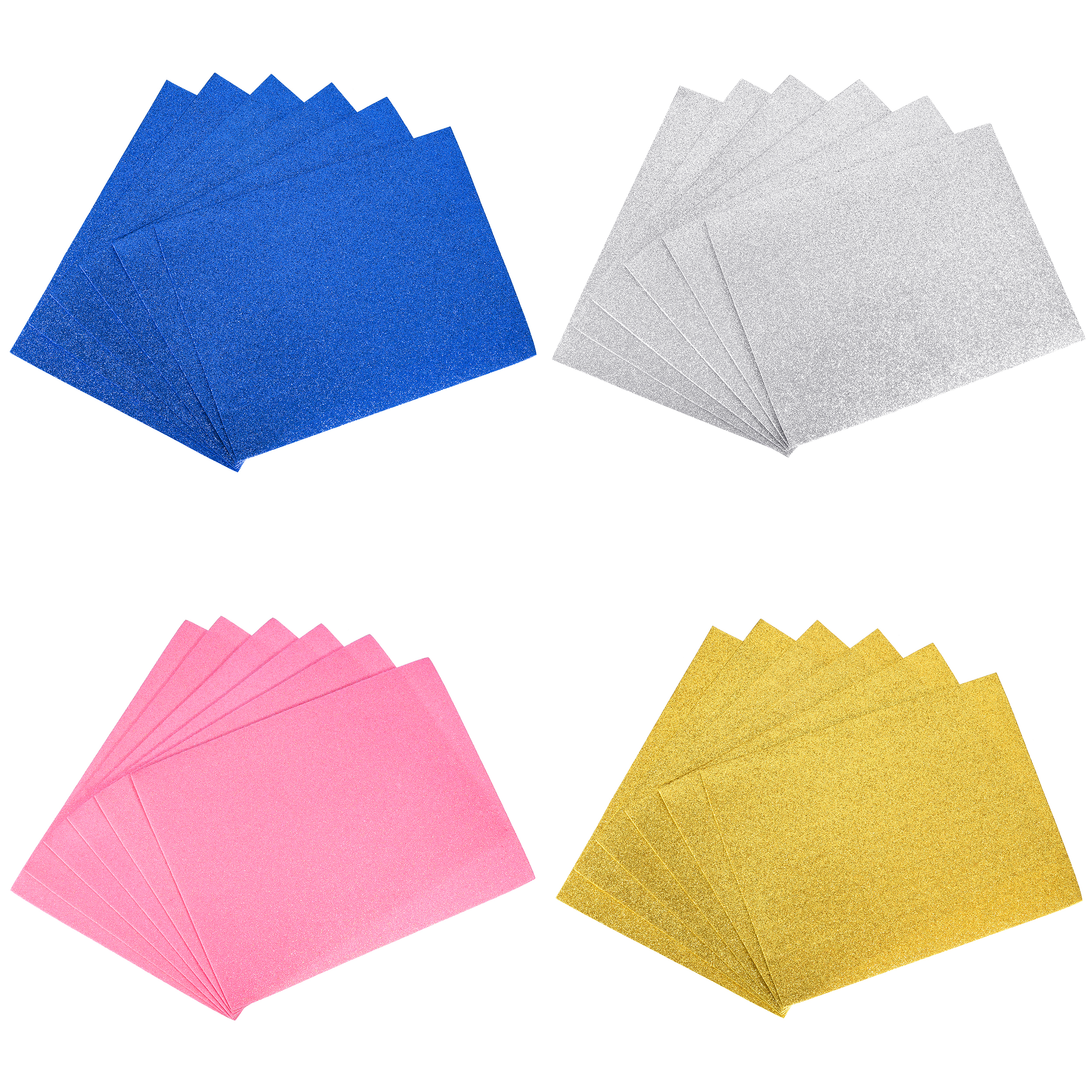Uxcell 6pcs 2mm Thick Gold Pow - Eva Foam Sheet ulasan dan harga