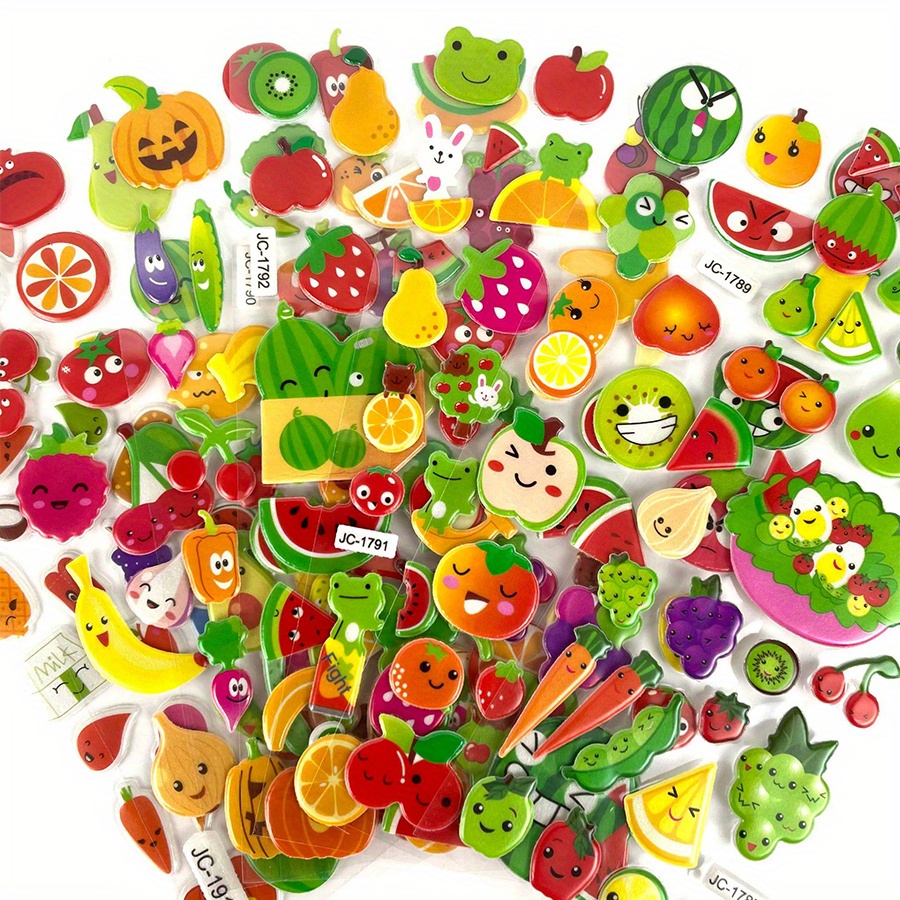 6 Sheets 3D Puffy Stickers Foa - Eva Foam Sheet ulasan dan harga
