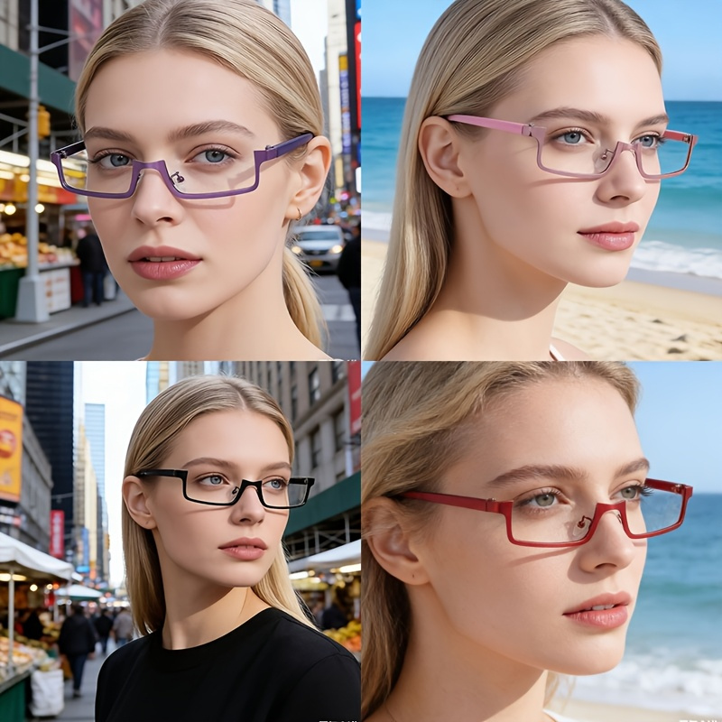 A Pair of Half-Frame Glasses D - Cosplay Prop Designer ulasan dan harga